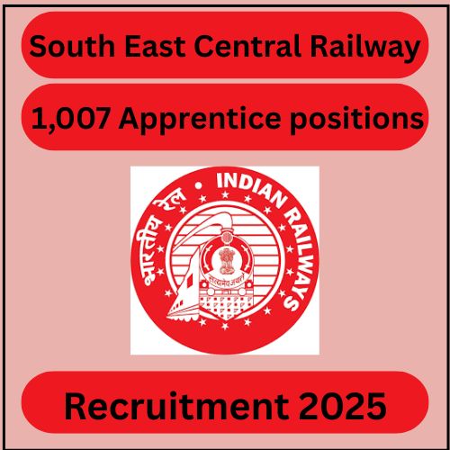 South East Central Railway 1007 Posts Recruitment 2025