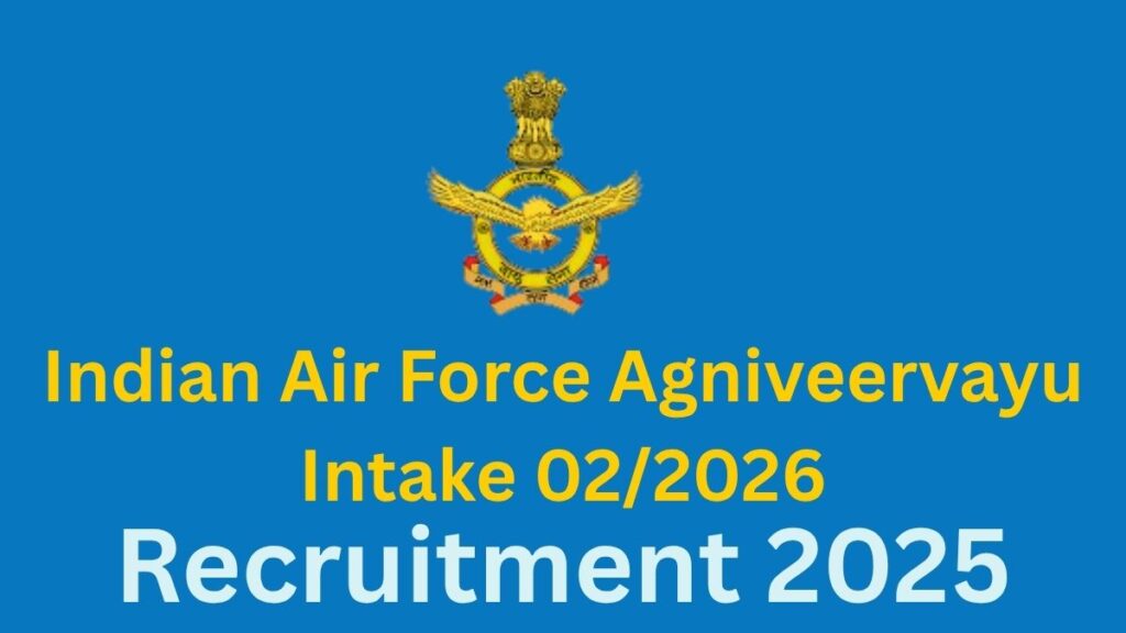 Indian Air Force Agniveervayu Recruitment 2025