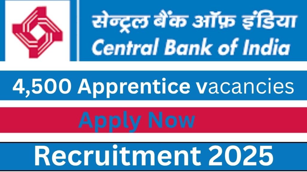 CBI Apprentice Notification 2025 Out – 4500 Posts Apply Online