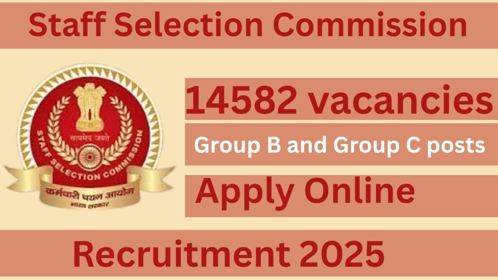 SSC CGL Recruitment 2025 Notification OUT for 14582 Vacancies