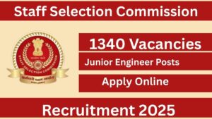SSC JE Recruitment 2025 – Apply Online for 1340 Posts