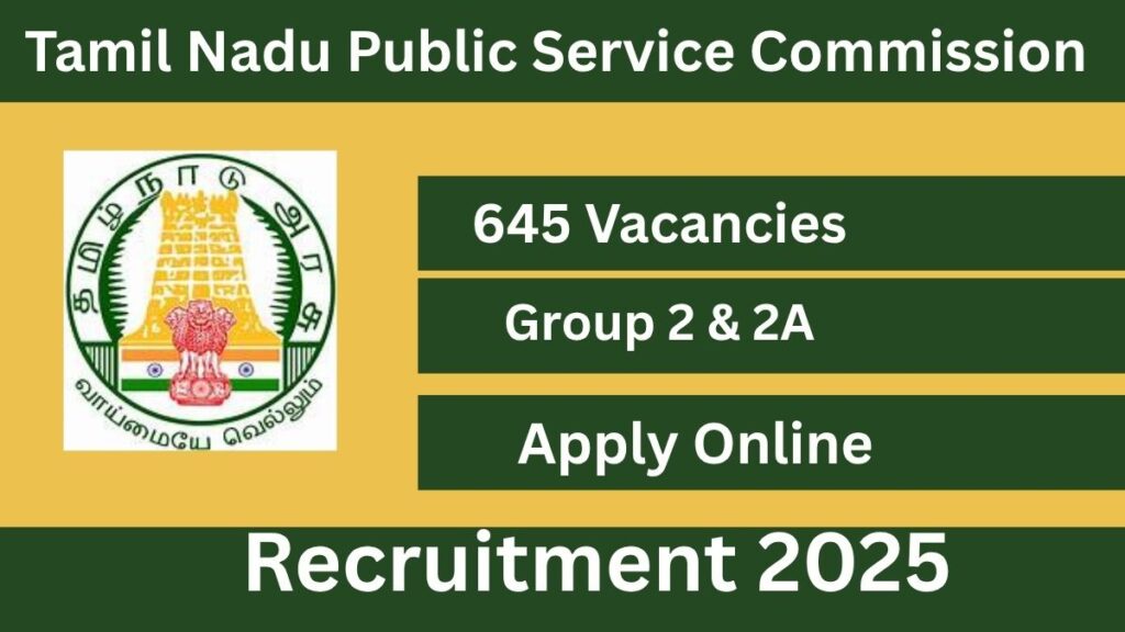 TNPSC Group 2 Recruitment 2025