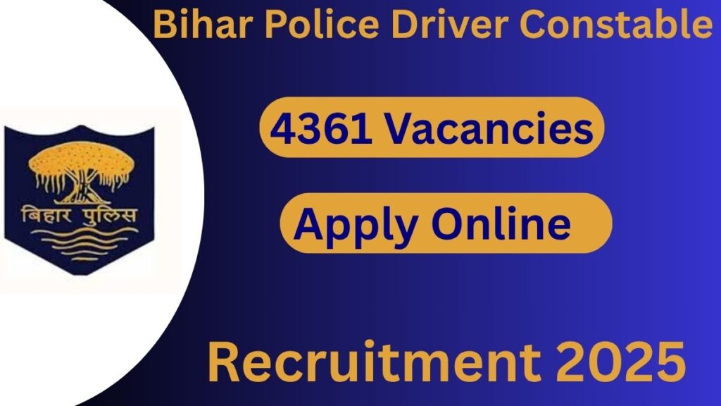 CSBC Bihar Driver Constable Recruitment 2025